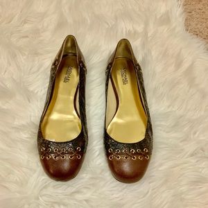Michael Kors Brown Astor Flats
